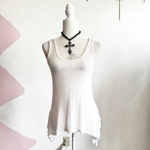 Vintage Y2K Asymmetrical Top Fairycore Balletcore 2000s Festival Small